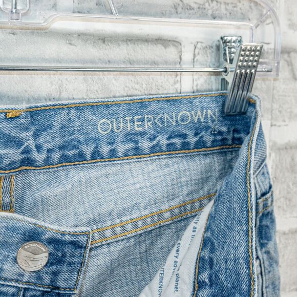 OUTERKNOWN SEA Jeans Generation Slim Selvedge Denim Distressed ripped sz 25 - Picture 2 of 14